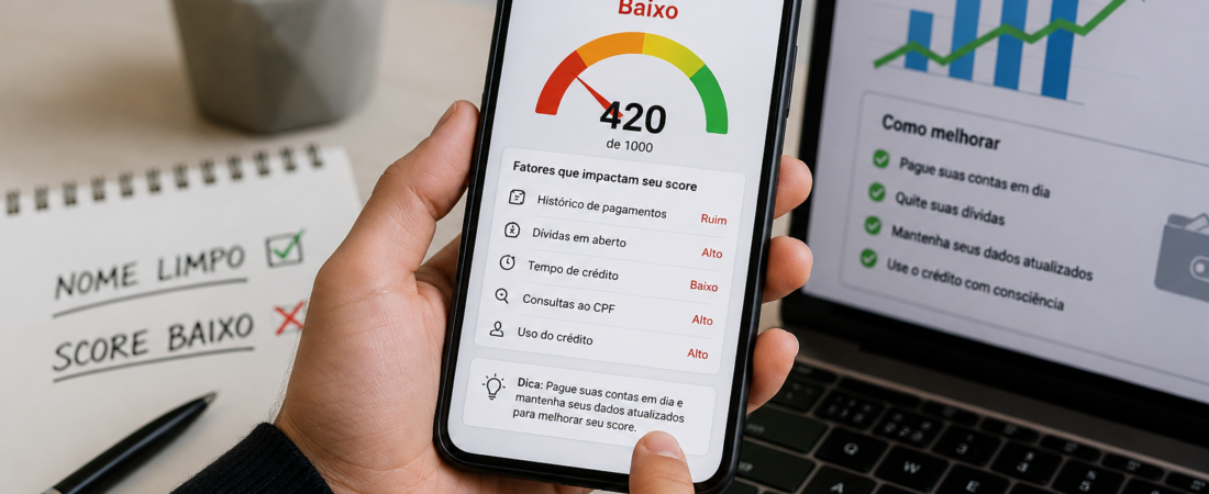 Nome Limpo, Mas Score Baixo? Entenda o Que Pode Estar Acontecendo em 2026
