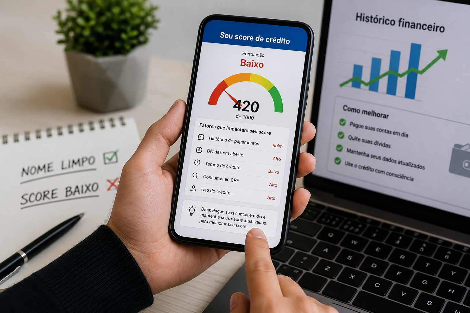 Nome Limpo, Mas Score Baixo? Entenda o Que Pode Estar Acontecendo em 2026