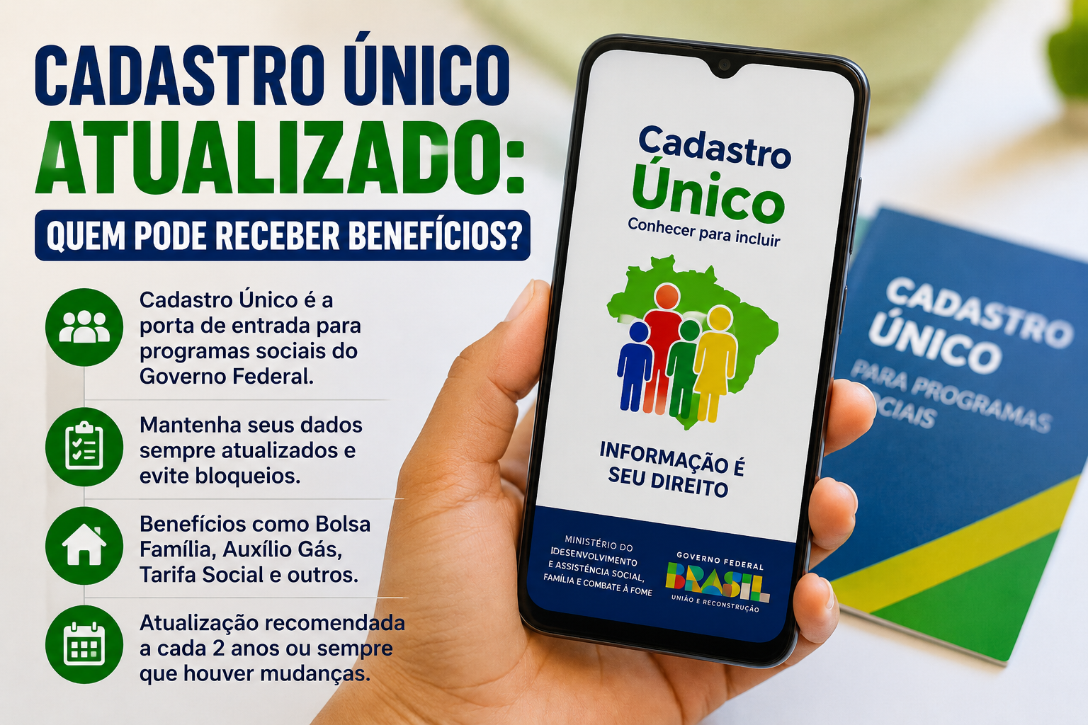 Cadastro Único Atualizado em 2026: Veja Quem Pode Receber Benefícios do Governo