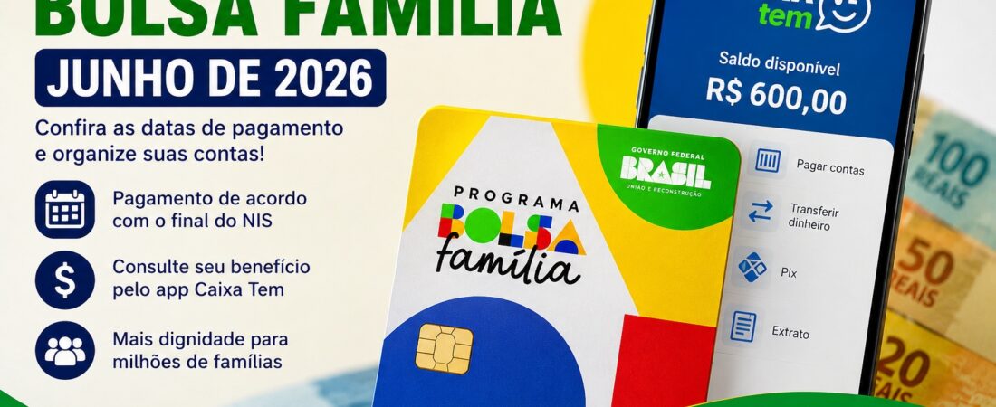 Calendário Bolsa Família Junho de 2026